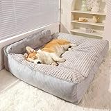 Hundebett Grosse Hunde Waschbar, Plüsch Hundekissen Flauschig, Hundecouch Mit Hohem Rand Und...